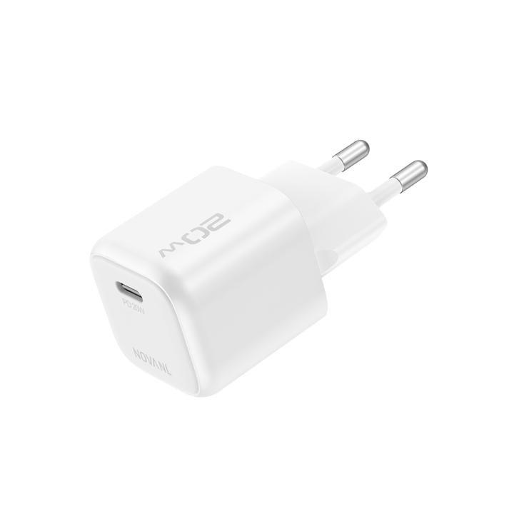 NOVANL GaNCharge 20W (USB-C) Wall Charger (Wit | Zwart) - Afbeelding 4