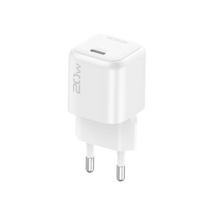 NOVANL GaNCharge 20W (USB-C) Wall Charger (Wit | Zwart) - Afbeelding 2