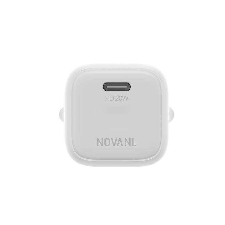 NOVANL GaNCharge 20W (USB-C) Wall Charger (Wit | Zwart) - Afbeelding 3